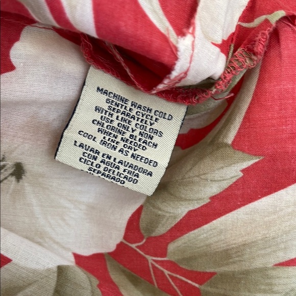 Women's Button Up Multi-Colored Floral Cotton Top Sz L - Picture 10 of 10